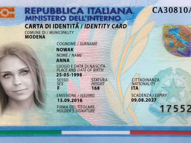 Acquistare la carta d'identità italiana
